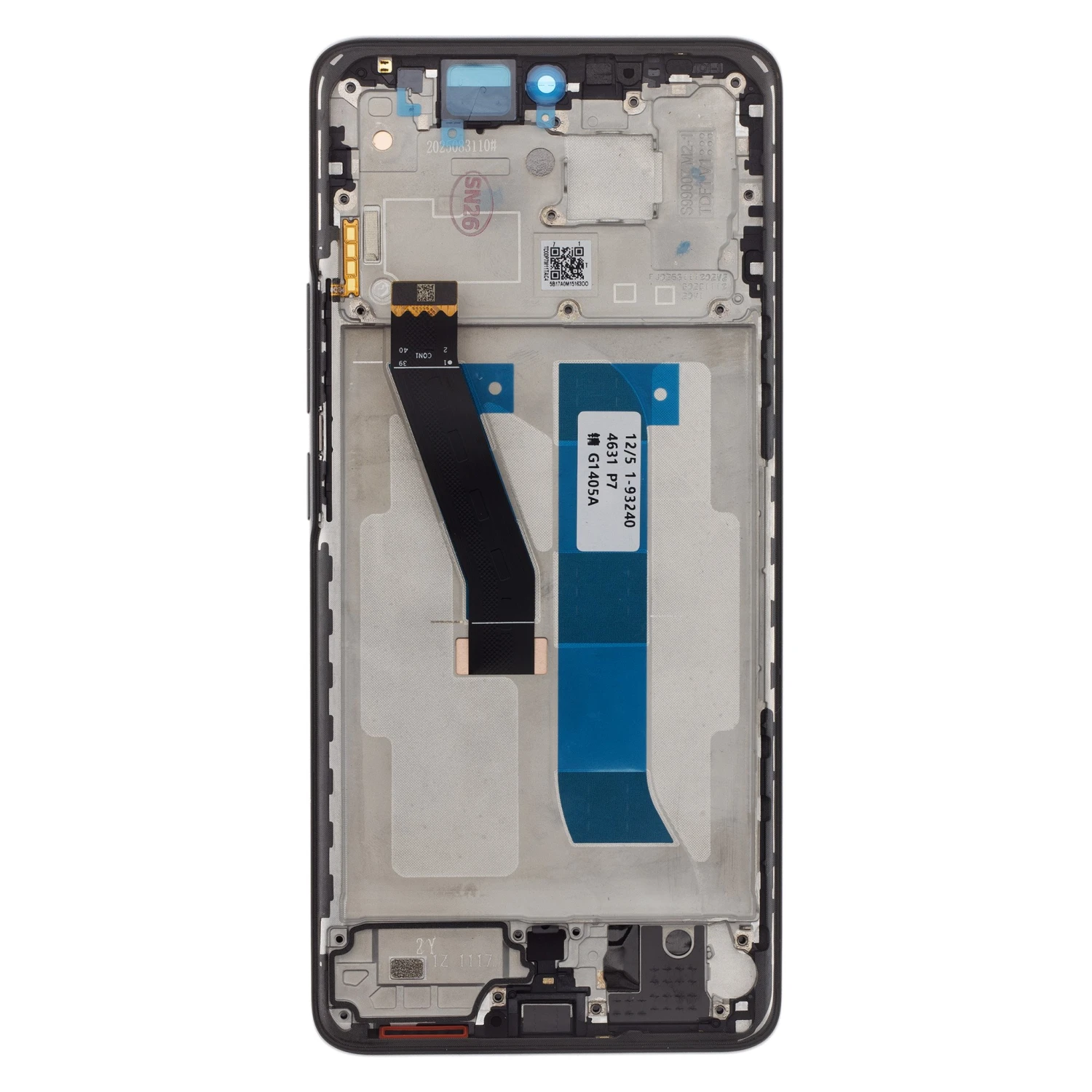LCD Display + Dotyková Deska + Přední Kryt pro Xiaomi Redmi Note 15 4G Black (Service Pack)