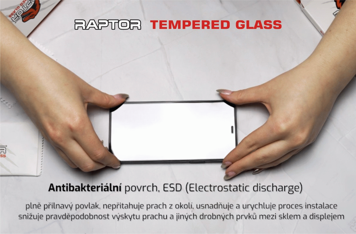 TVRZENÉ SKLO SWISSTEN RAPTOR DIAMOND ULTRA CLEAR 3D  PRO XIAOMI REDMI A7 PRO 5G / 4G, ČERNÁ