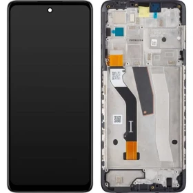 Motorola G67 5G/G77 5G LCD Display + Dotyková Deska + Přední Kryt Pantone Black (Service Pack)