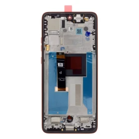 Motorola G57 Power LCD Display + Dotyková Deska + Přední Kryt Black (Service Pack)