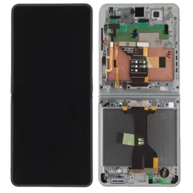 LCD display + Dotyk + Přední Kryt Samsung F766 Galaxy Z Flip 7 5G Mint (Service Pack)