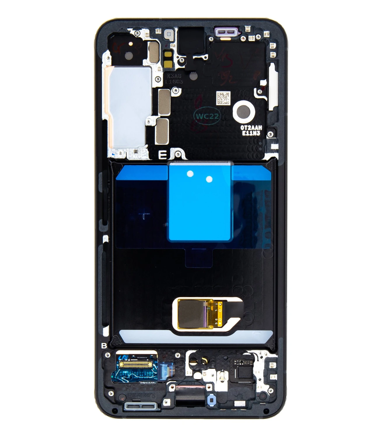 LCD display + Dotyk + Přední kryt Samsung S901B Galaxy S22 Gray (Service Pack) 