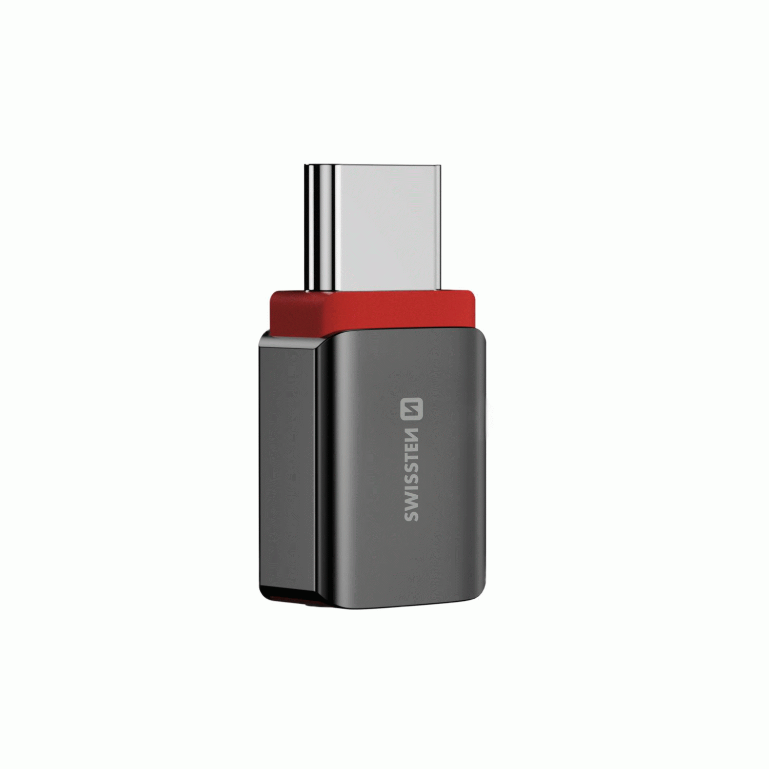 NABÍJECÍ ADAPTÉR S BLOKACÍ DAT SWISSTEN DataGUARD USB-C / USB-C, ČERNÁ
