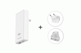 CESTOVNÍ ADAPTÉR SWISSTEN GaN USB-C + USB-A 45W VÝMĚNNÉ VIDLICE (US, EU, UK), BÍLÁ