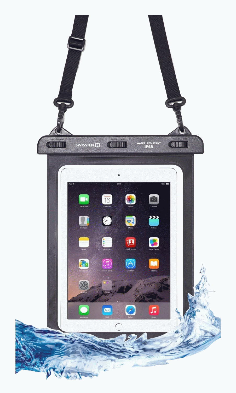 VODOTĚSNÉ POUZDRO SWISSTEN PRO TABLET 11", ČERNÁ
