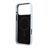 Karl Lagerfeld PU Houndstooth Resin Plate MagSafe Zadní Kryt pro iPhone 17 Pro Max Blue