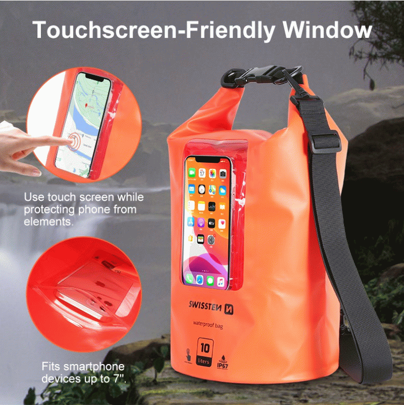 VODOTĚSNÉ POUZDRO SWISSTEN WATERPROOF, ORANŽOVÁ