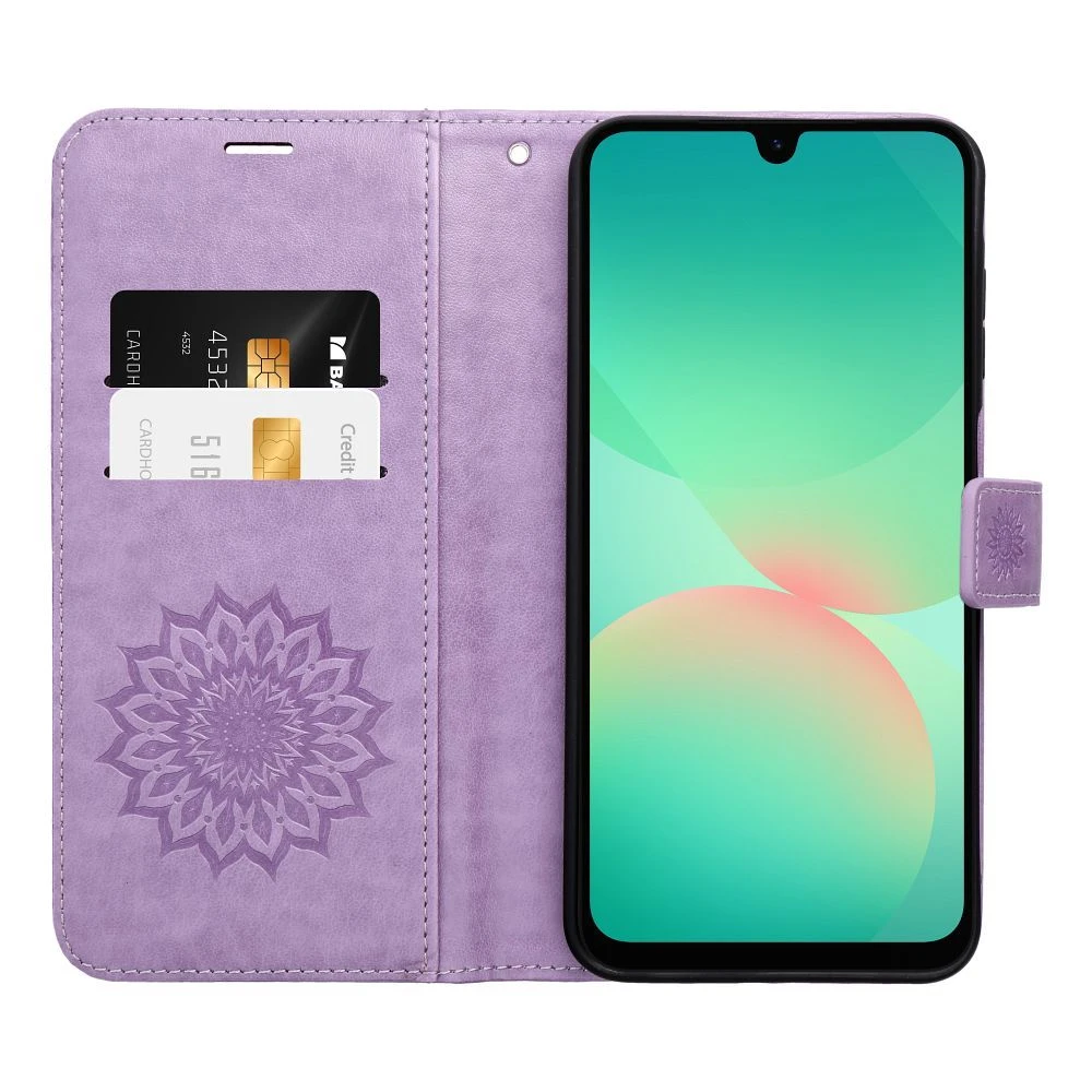 MEZZO Book case for XIAOMI Motorola G37 / G57 POWER mandala purple
