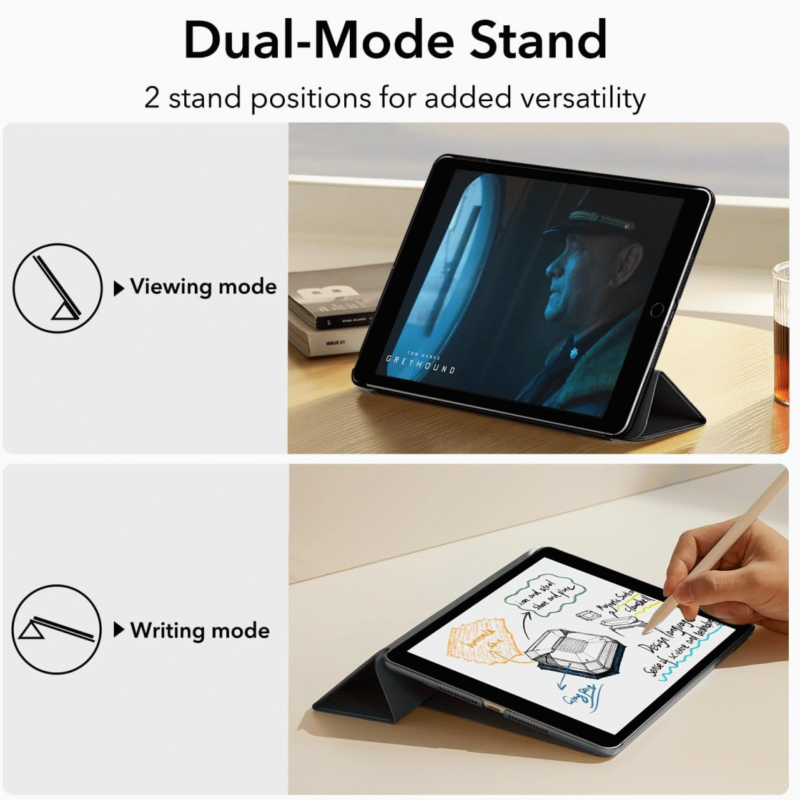 FLIPOVÉ POUZDRO SWISSTEN PRO APPLE IPAD MINI 6. a 7. GENERACE 2021 / 2024 8,3", ČERNÁ