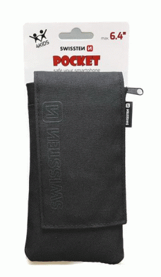 LÁTKOVÉ POUZDRO SWISSTEN POCKET 6,4", ČERNÁ