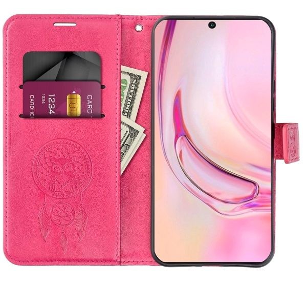 Flipové pouzdro MEZZO Book case pro Motorola Moto G17, mandala magenta