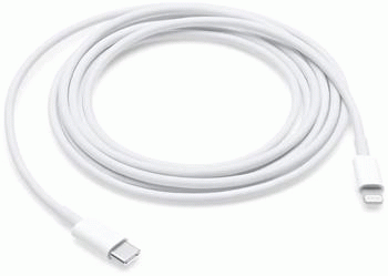 DATOVÝ KABEL PRO APPLE IPHONE USB-C/LIGHTNING 2m, BÍLÁ
