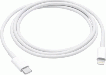 DATOVÝ KABEL PRO APPLE IPHONE USB-C/LIGHTNING 1m, BÍLÁ