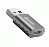 ADAPTER SWISSTEN USB-A(M)/USB-C(F), ČERNÁ