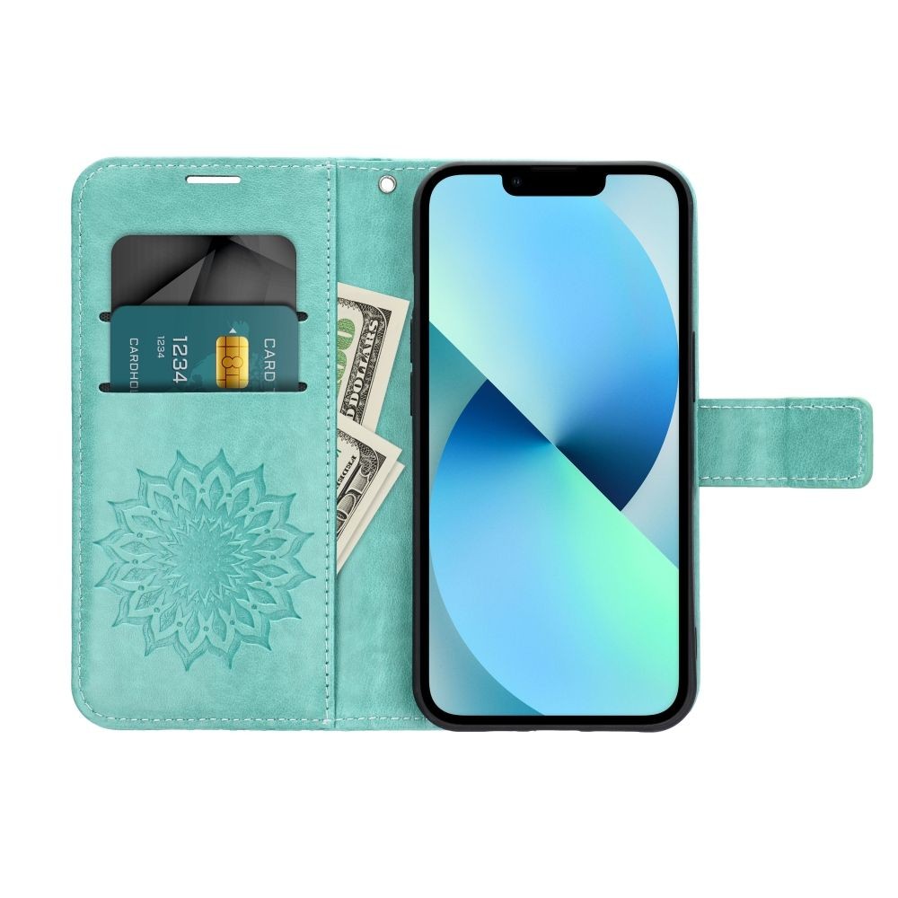 Flipové pouzdro MEZZO Book case pro Samsung Galaxy A27, mandala green