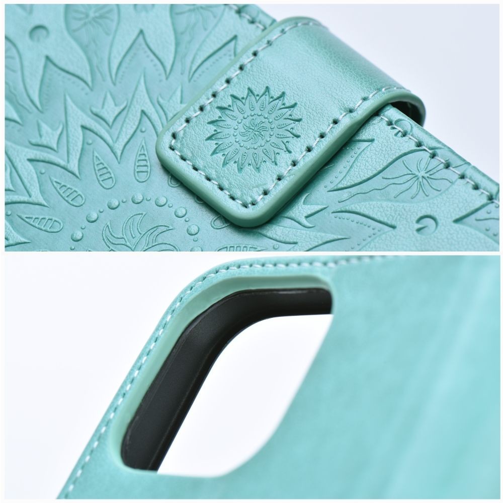 Flipové pouzdro MEZZO Book case pro Samsung Galaxy A27, mandala green
