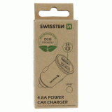 ADAPTÉR SWISSTEN CL 2x USB 4,8A METAL SILVER