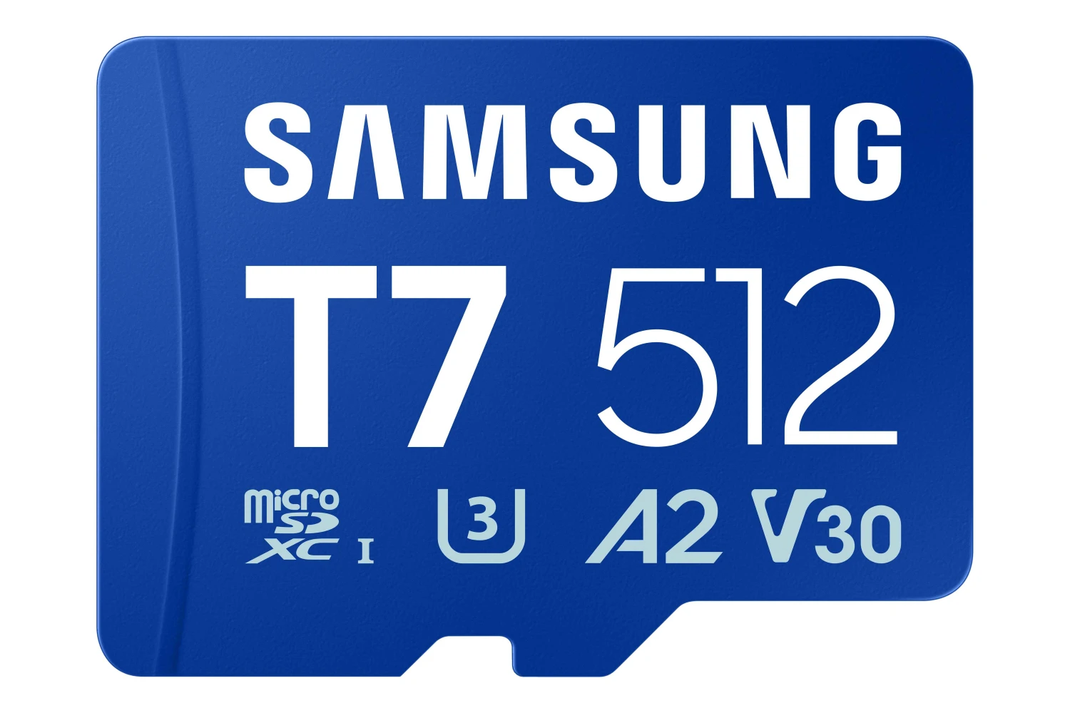 Paměťová karta Samsung T7/Micro SDXC/512GB/UHS-I U3 / Class 10, modrá