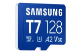Paměťová karta Samsung T7/Micro SDXC/128GB/UHS-I U3 / Class 10, modrá