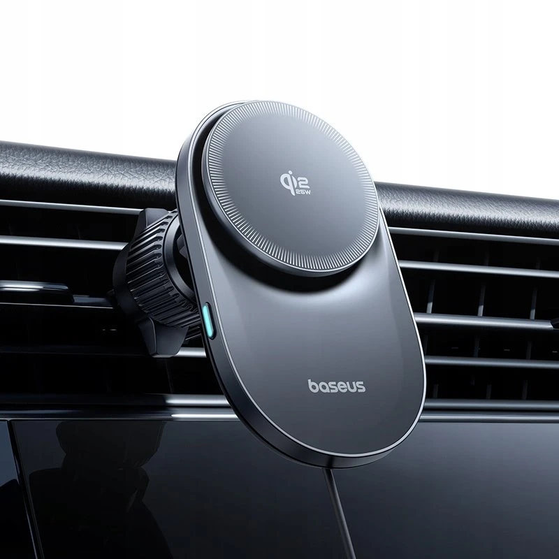 Magnetický držák do auta s bezdrátovým nabíjením Baseus PrimeTrip VC2 Pro Cooling 25W Cosmic, černá