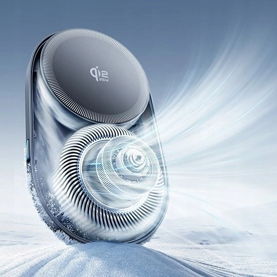 Magnetický držák do auta s bezdrátovým nabíjením Baseus PrimeTrip VC2 Pro Cooling 25W Cosmic, černá