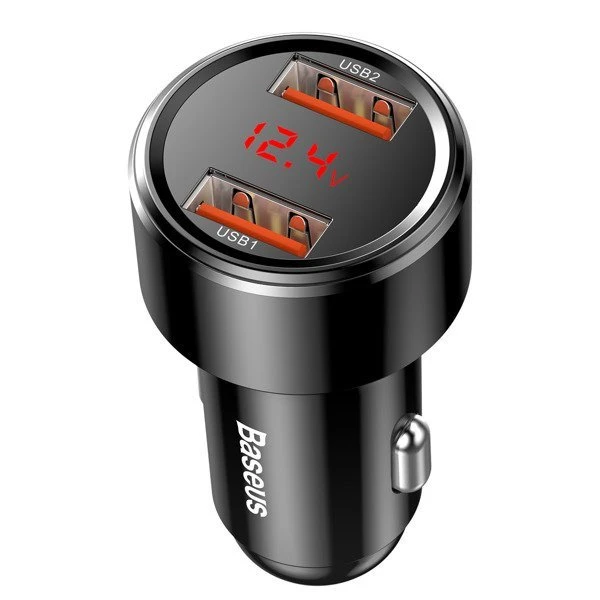 Nabíječka do auta Baseus Magic Series USB-A/USB-A 45W, černá