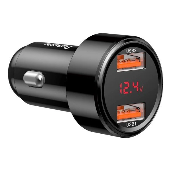 Nabíječka do auta Baseus Magic Series USB-A/USB-A 45W, černá
