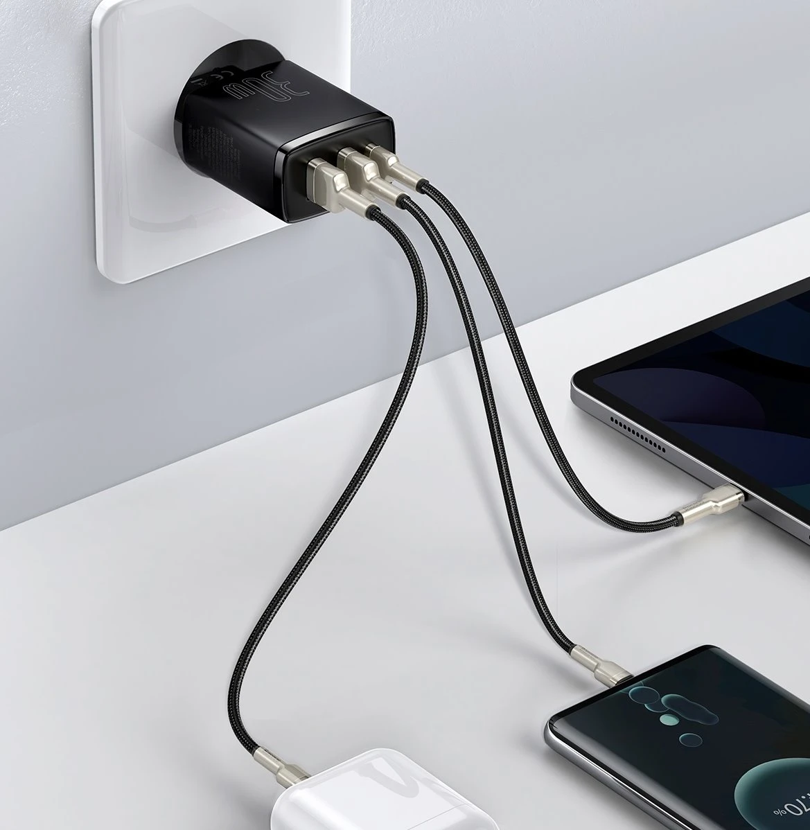 Nabíječka USB-C Baseus CCXJ-E01 Compact Quick 30W, černá