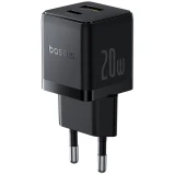 Nabíječka USB-A + USB-C Baseus Palm Fast 20W, černá
