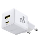 Nabíječka USB-A + USB-C Baseus Palm Fast 30W, bílá