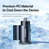 Nabíječka do auta Baseus GoTrip USB-C/USB-A 30W Cosmic, černá