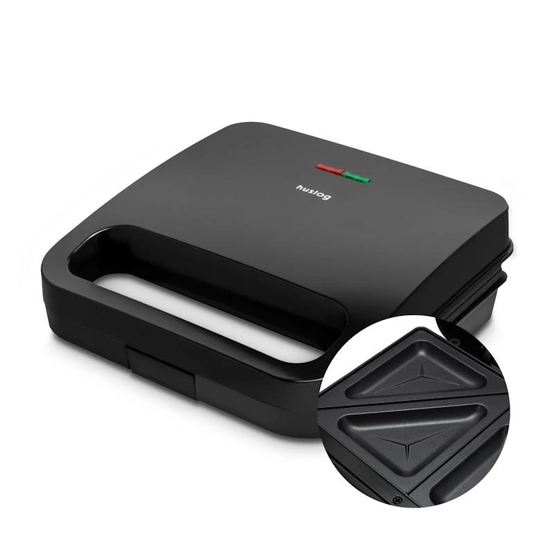 Sendvičovač Huslog pro 2 sendviče 800W černý