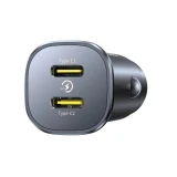 Nabíječka do auta Baseus GoTrip 2x USB-C 30W Cosmic, černá