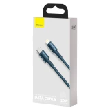 Datový kabel Baseus High Density Braided Series Fast Charging USB-C - Lightning 20W, 1m, modrá