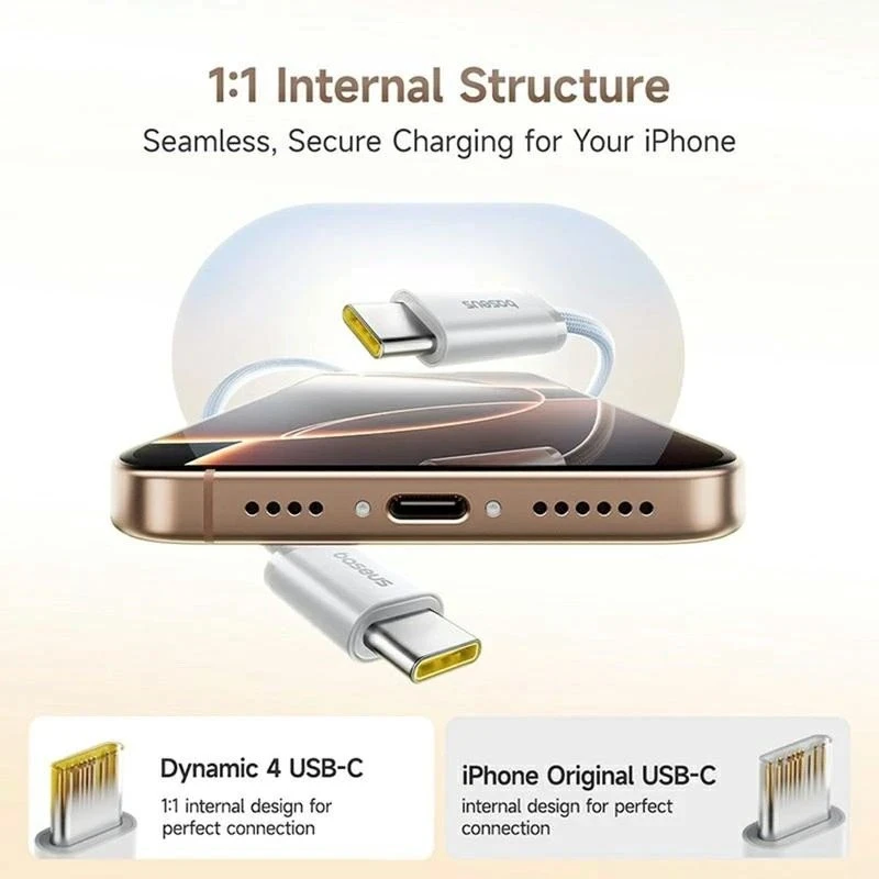 Datový kabel Baseus Dynamic 4 Pro Series USB-C - USB-C 100W 1m, modrá