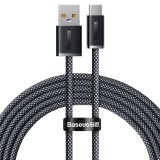Datový kabel Baseus Dynamic Series Fast Charging USB-A - USB-C 100W 2m, slate gray