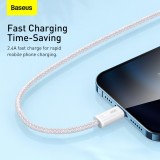 Datový kabel Baseus Dynamic Series Fast Charging USB-A - Lightning 2.4A 1m, bílá