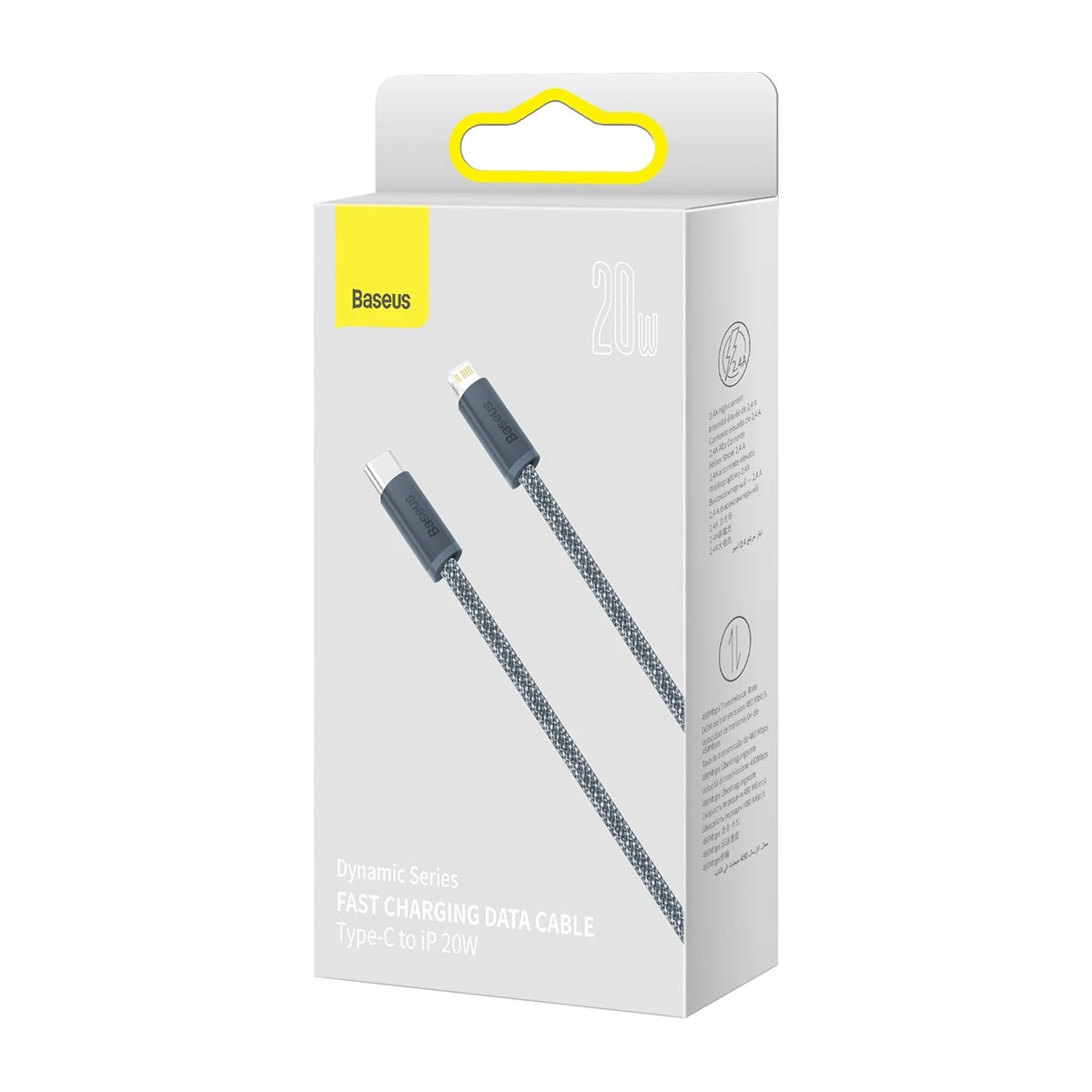 Datový kabel Baseus Dynamic Series Fast Charging USB-C - Lightning 20W 2m, Slate gray