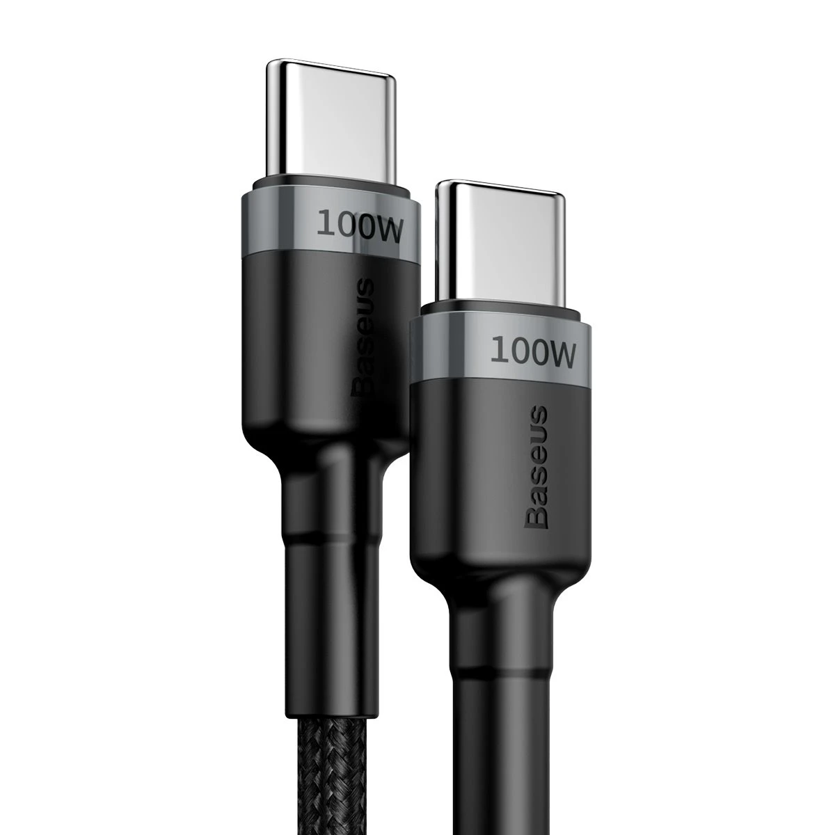 Datový kabel Baseus Cafule Flash Charging USB-C - USB-C 100W 2m, gray/black