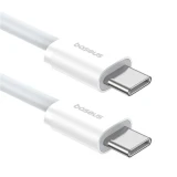 Datový kabel Baseus Superior Series 2 Fast Charging USB-C - USB-C 30W 1m, bílá