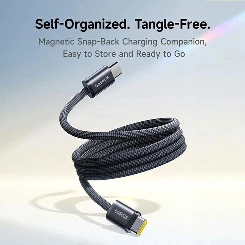 Datový kabel Baseus Dynamic 4 Pro Series Datový Kabel USB-C - USB-C 100W 1m Cluster, černá