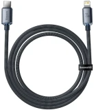 Datový kabel Baseus CAJY000201 Crystal Shine Series USB-C - Lightning 20W 1,2m, černá