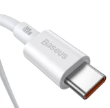 Datový kabel Baseus CATYS-C02 Superior Fast Charging USB-C - USB-C 100W 2m, bílá