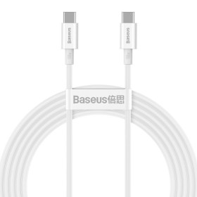 Datový kabel Baseus CATYS-C02 Superior Fast Charging USB-C - USB-C 100W 2m, bílá
