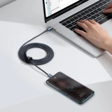 Datový kabel Baseus CAJY000701 Crystal Shine Series USB-C - USB-C 100W 2m, černá