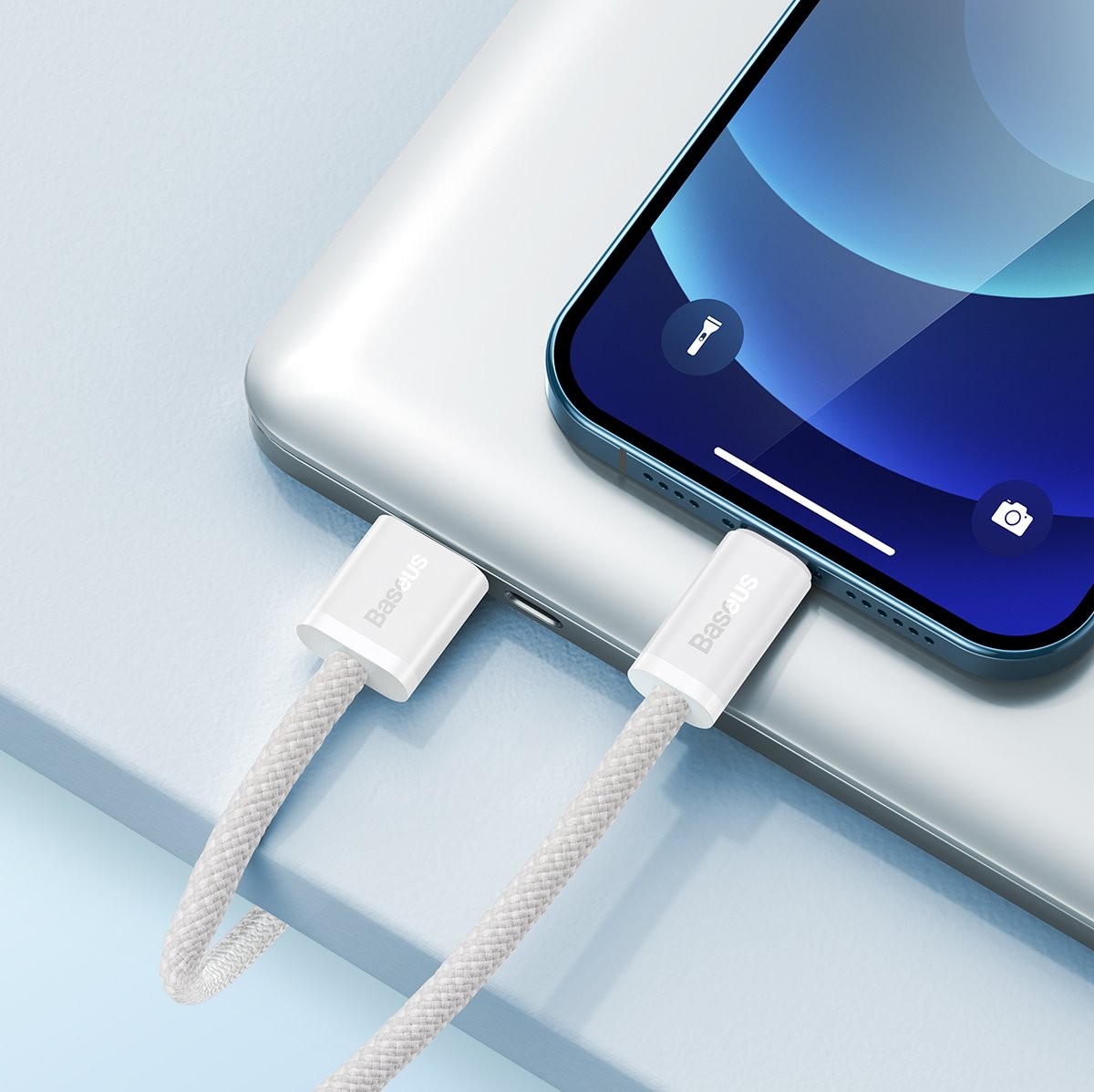 Kabel Baseus CALD000502 Dynamic Series USB to Lightning 2.4A 2m, bílá