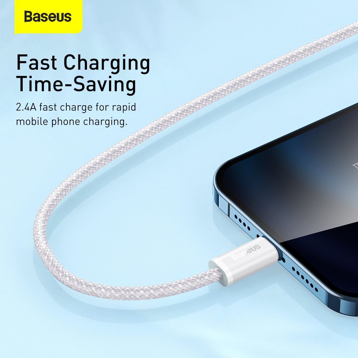 Kabel Baseus CALD000502 Dynamic Series USB to Lightning 2.4A 2m, bílá