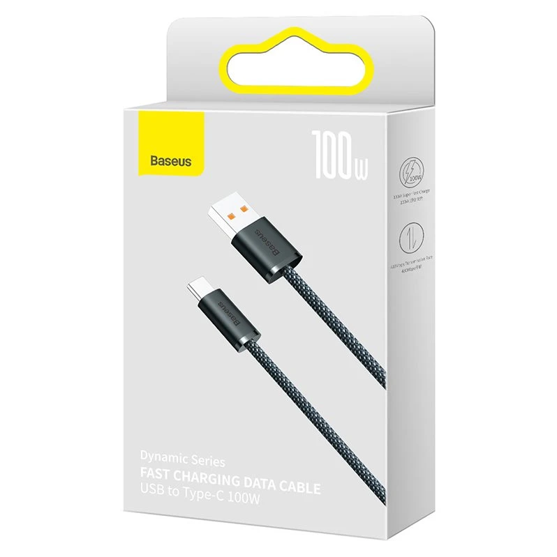 Datový kabel Baseus CALD000616 Dynamic Series Fast Charging USB - USB-C 100W 1m, šedá