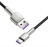 Datový kabel Baseus CAKF000001 Cafule USB-USB-C 66W 0,25m, černá