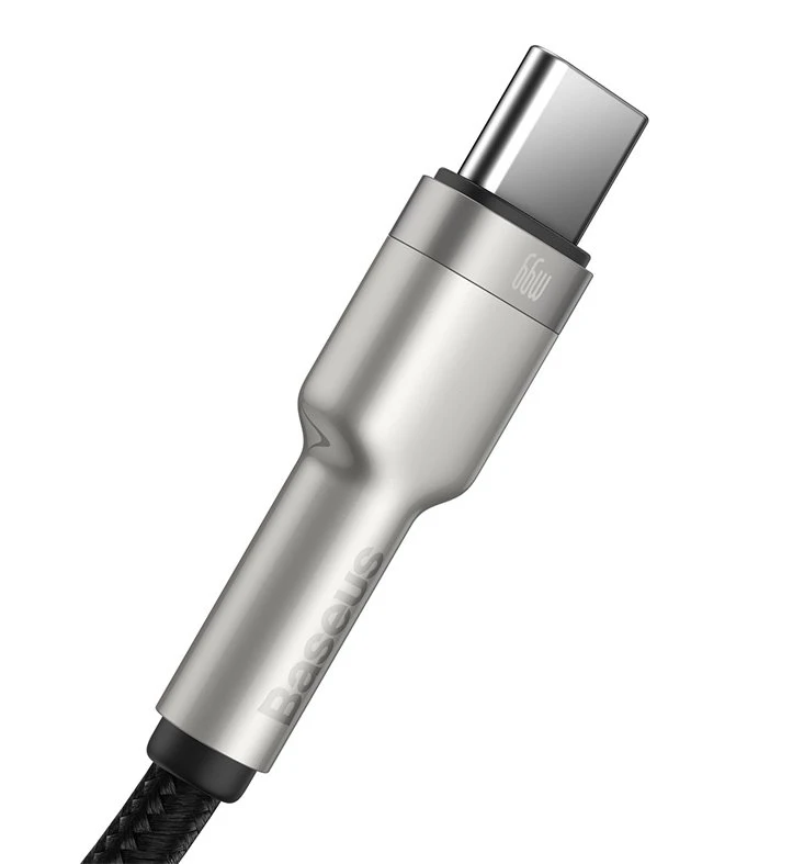 Datový kabel Baseus CAKF000001 Cafule USB-USB-C 66W 0,25m, černá